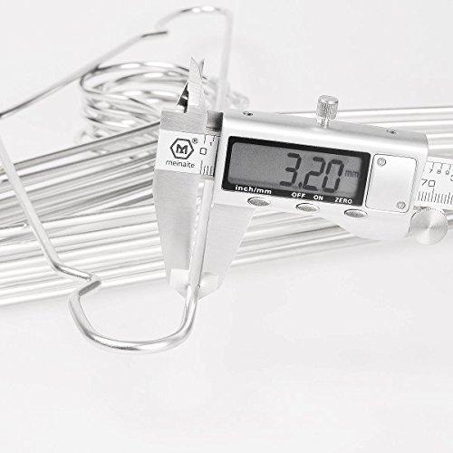 TIMMY Wire Hangers 40 Pack Stainless Steel Strong Metal Wire Hangers Clothes 16.5 Inch