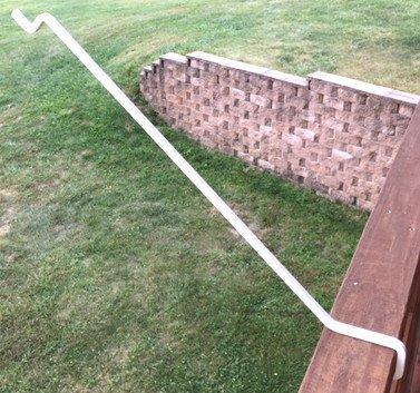 Shop here 3 pack 23 steel angled deck potted plant hook white