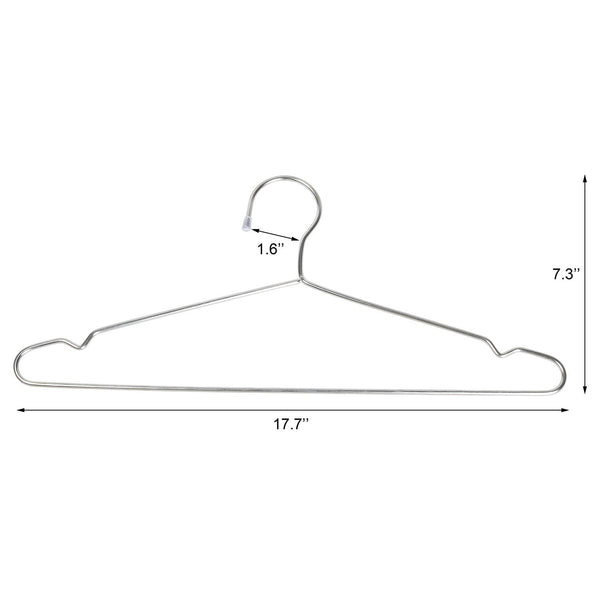 ECROCY 30 Pack Heavy Duty Stainless Steel Hangers - 3.2mm Diameter (45cm)