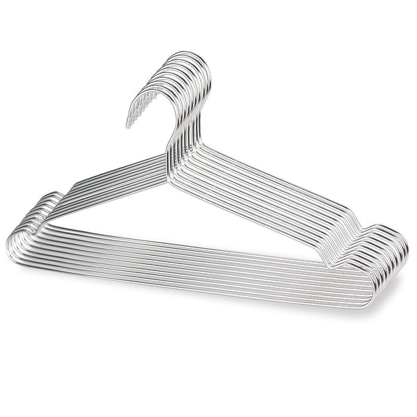 TUXWANG Metal Hangers, 40 Pack Stainless Steel Strong Wire Clothes Hangers-16.5 Inch, Silvery