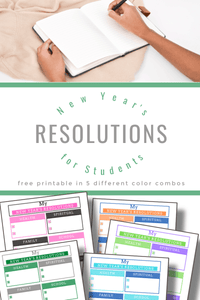 New Year’s Resolutions for Students