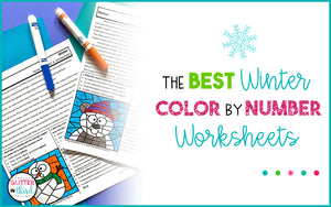 The BEST Winter Color By Number Worksheets