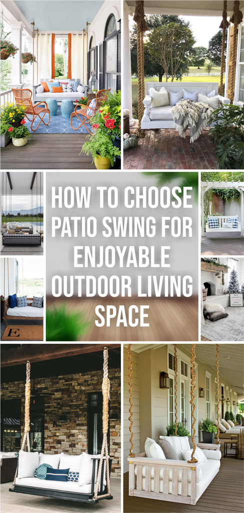 How to Choose Patio Swing for Enjoyable Outdoor Living Space