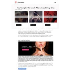 CraigslistPersonals.org Publishes Reviews of Best Craigslist Personals Alternatives