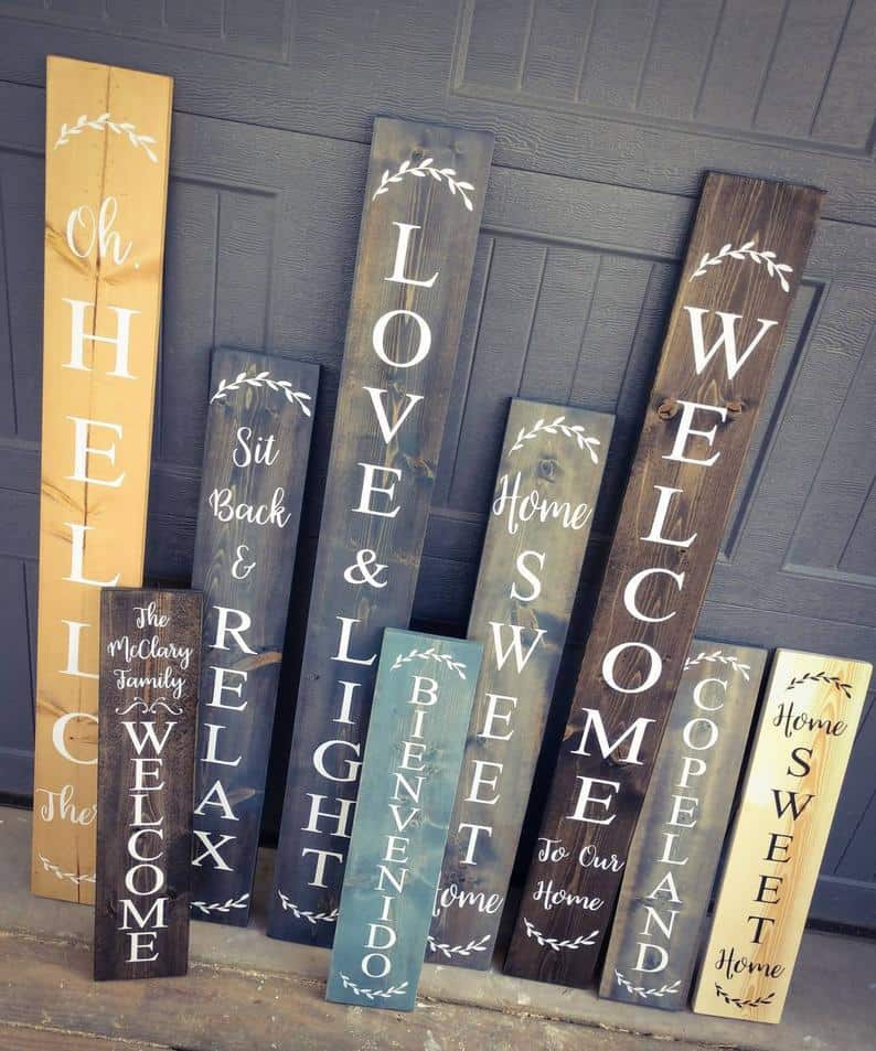 13 Welcome Porch Signs To Showcase At The Front Door