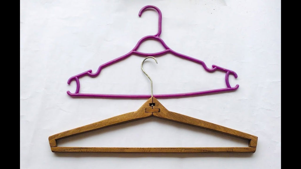 Clothes Hanger | Diy Wooden clothes hanger by AM Creative Ideas (1 year ago)