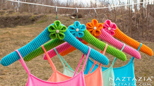 HOW to CROCHET CLOTHES HANGER COVER - Crocheted Covers for a Hanger by naztazia (4 years ago)
