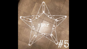 #5 star decorations make with hangers ( snowflake ) idea series5 by juNxtaposition (1 year ago)