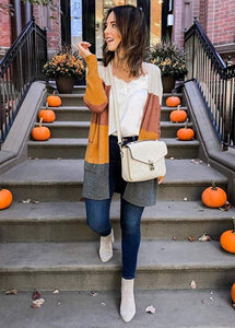 Color Block Cardigans