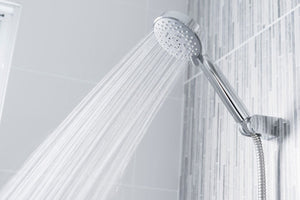 A high-pressure handheld showerhead can ensure that you take a refreshing shower even when the water flow is low