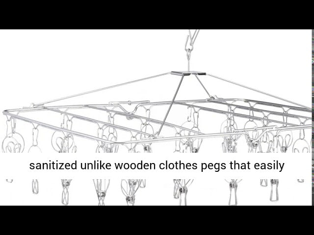 Stainless Steel Clothes Drying Rack - Folding Portable Metal Hanger by Pro Chef Kitchen Tools (2 years ago)