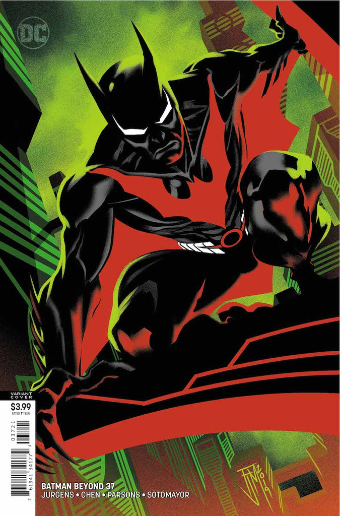Reading Time:  2 minutesBatman Beyond #37 variant cover, via DC Comics