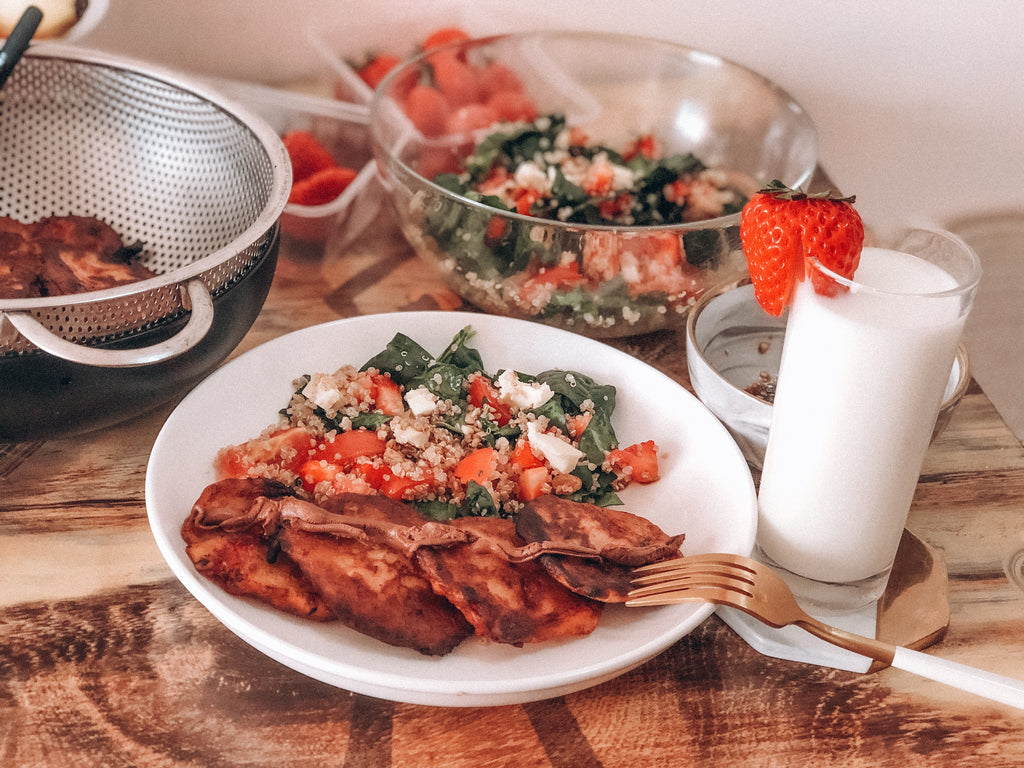 Strawberry-Banana Fritters
