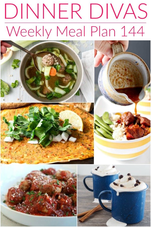 Dinner Divas Weekly Meal Plan, Week 144 | 5 Mains, 2 Extras