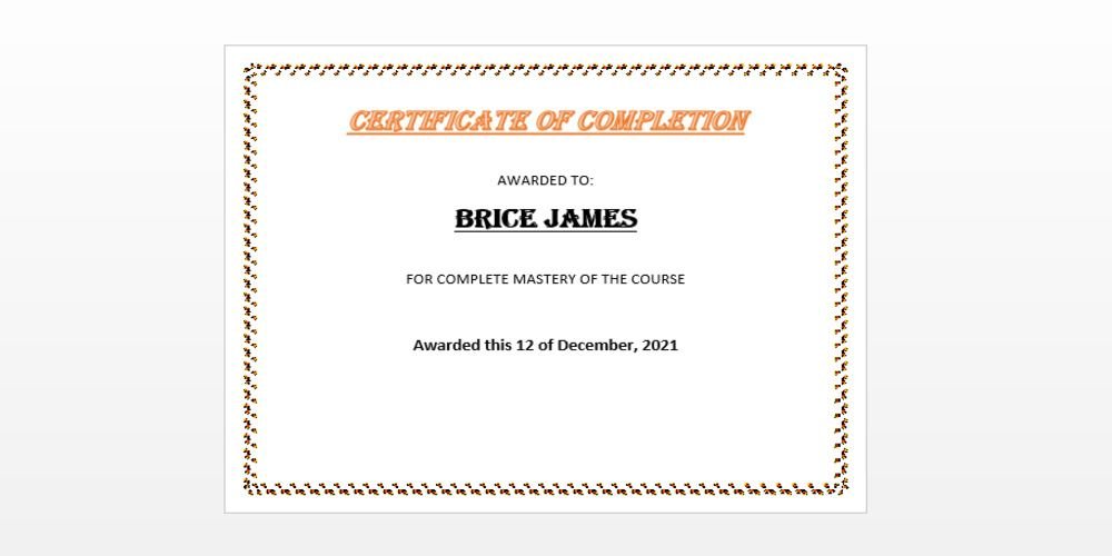 How to Create a Certificate Template in Microsoft Word