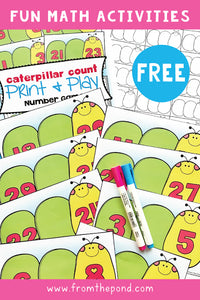 Caterpillar Count - a Free math activity