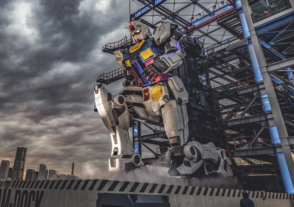 Gray-sky Gundam photo will brighten the hearts of anyone who loves anime or awesomeness