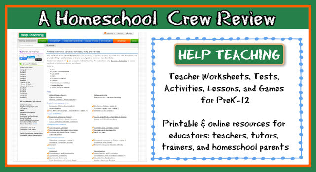 HelpTeaching.com (A Homeschool Crew Review)