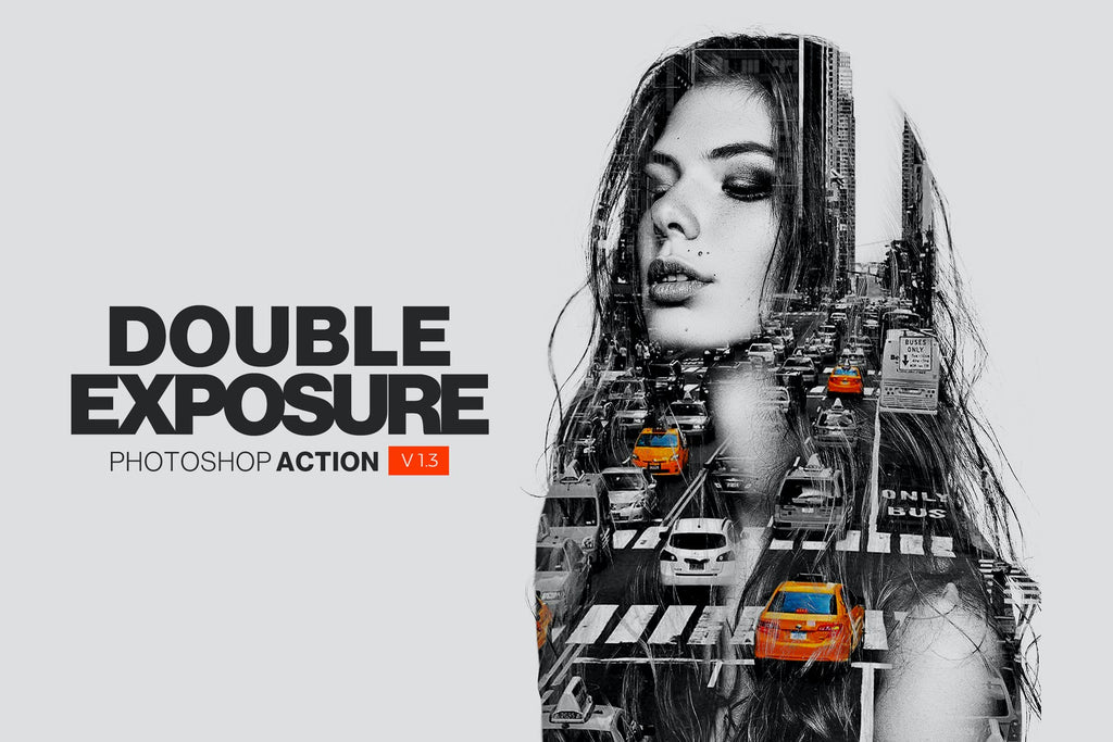 35+ Best Double Exposure Photoshop Actions & Effects