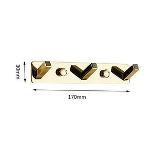 Shop for kaileyouxiangongsi golden bathroom towel rail rack with 3 hooks wall mount brass polished chrome