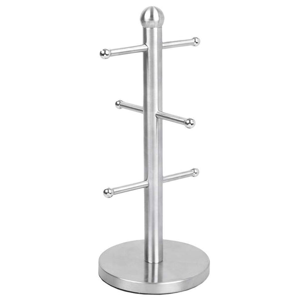 Discover the best home basics 6 hook steel mug tree holder organizer satin chrome