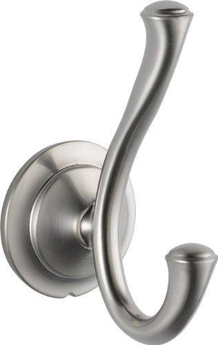 Top delta faucet 79435 ss linden double robe hook brilliance stainless steel