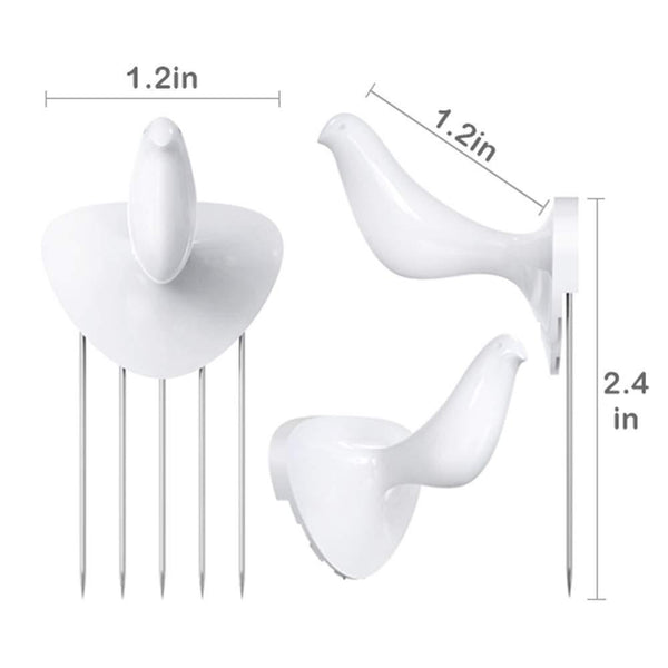 Shop here hotlistor reusable multipurpose bird cubicle wall hooks clips decorative pin stick hooks office partition panel hanger cubicle accessories pins 6 bird hooks