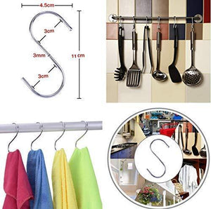 Budget megoday classico stainless steel closet organizer hanger for shoes 2 piece set metal clothespins s hook 2 piece set free