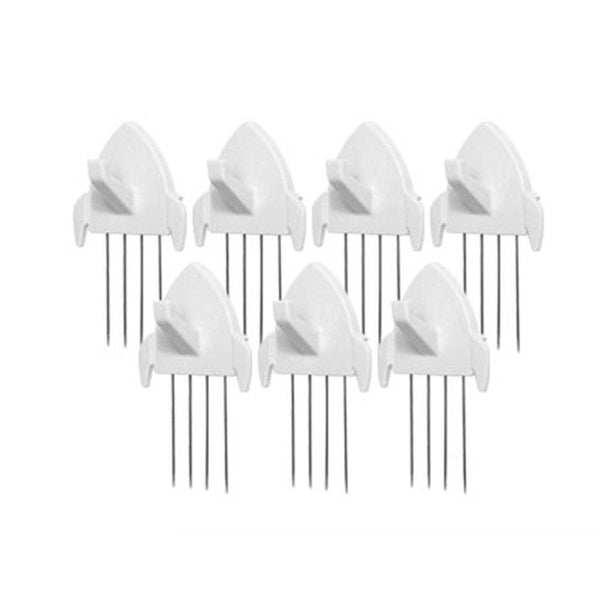 Discover panel wall clip por fabric panels paper wall metal pin cubicle hooks key hangers 7pcs white