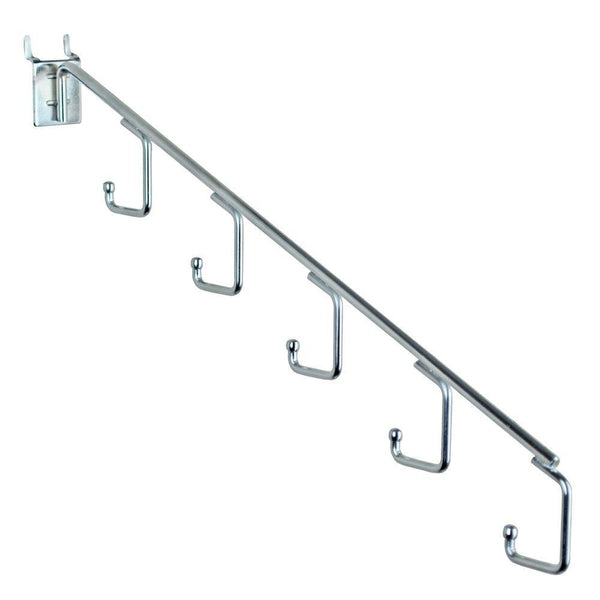 Organize with azar displays 700860 five station waterfall faceout hook chrome 10 pack