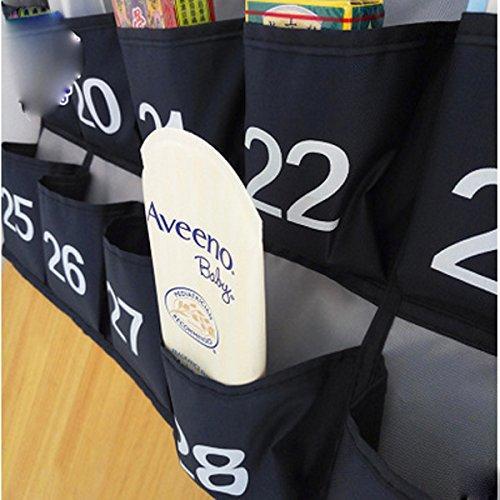 Save lecent numberes classroom pocket chart for cell phones business cards 30 pockets wall door closet mobile hanging storage bag organizer with hooks