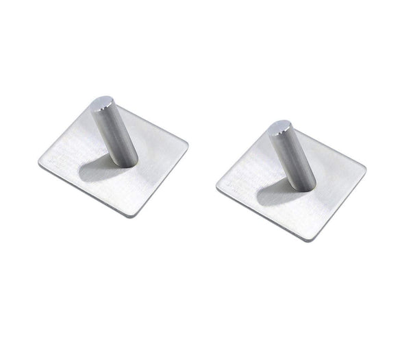The best karcy 2pcs 304 stainless steel waterproof wall mounted 3m self adhesive hook for bathroom living room kitchen