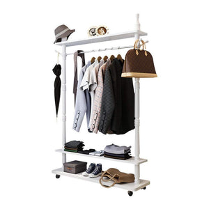 Storage angels home standing coat racks wooden free to move white hall trees coat rack stand shoe rack hooks clothes stand tree stylish wooden hat coat rail stand rack clothes jacket storage hanger organiser