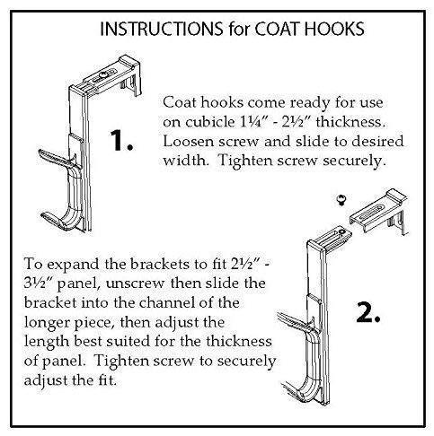 Featured modtek high strength cubicle wall hook 1x