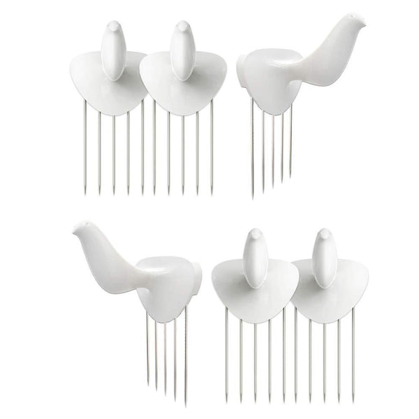Select nice hotlistor reusable multipurpose bird cubicle wall hooks clips decorative pin stick hooks office partition panel hanger cubicle accessories pins 6 bird hooks