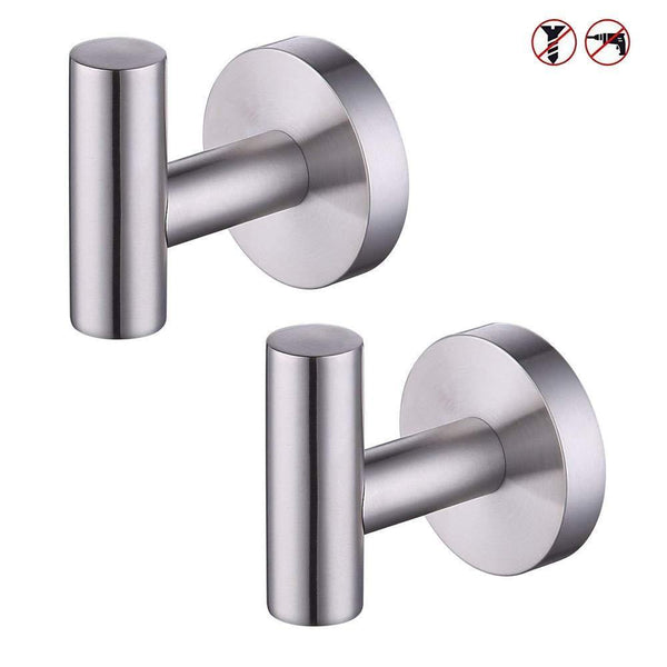 Purchase kes bathroom lavatory wall mount single coat and robe hook brushed sus304 stainless steel 2 pack a2164 2 p2