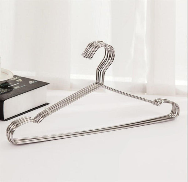 WWZY Stainless steel Hanger Non-slip No trace Multifunction hangers (pack of 20) , 42cm
