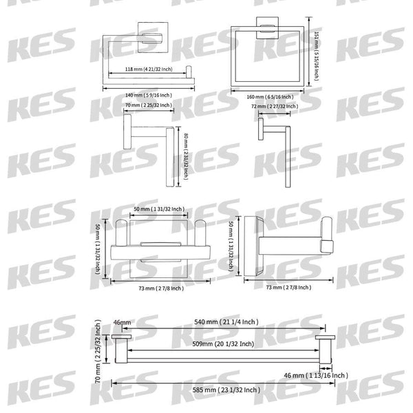 Discover kes sus 304 stainless steel matte black 4 piece bathroom accessory set rustproof towel bar double coat hook toilet paper holder towel ring wall mount no drilling self adhesive glue la24bkdg 42