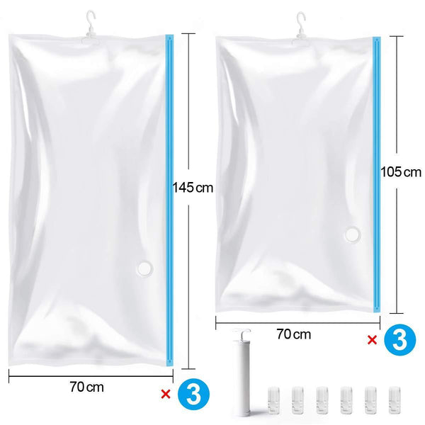 Cheap mrs bag hanging vacuum storage bags 6 pack 3jumbo57x27 6 3short41 3x27 6 space saver bag dress cover with hook for coats jackets clothes closet storage hand pump included