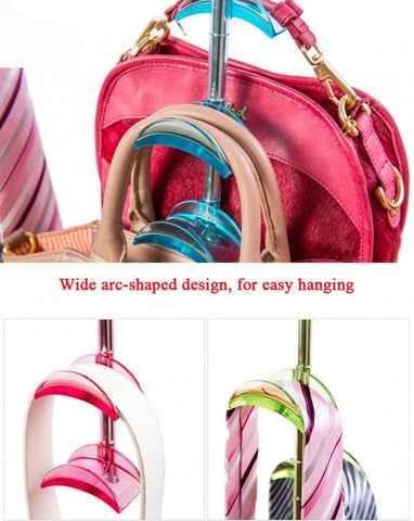 Select nice louise maelys 2 packs 360 degree rotating hanger rack 4 hooks closet organizer for handbags scarves ties belts