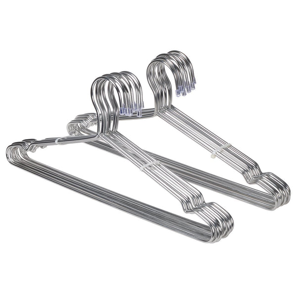 ECROCY 20 Pack Strong Stainless Steel Hangers - 4mm Diameter 17.7 Inch