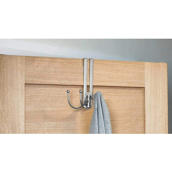 Get rok hardware pearly grey over the door 3 prong closet coat sweater hat tie clothes towel swivel hook hanger rokotdhmn 2 pack