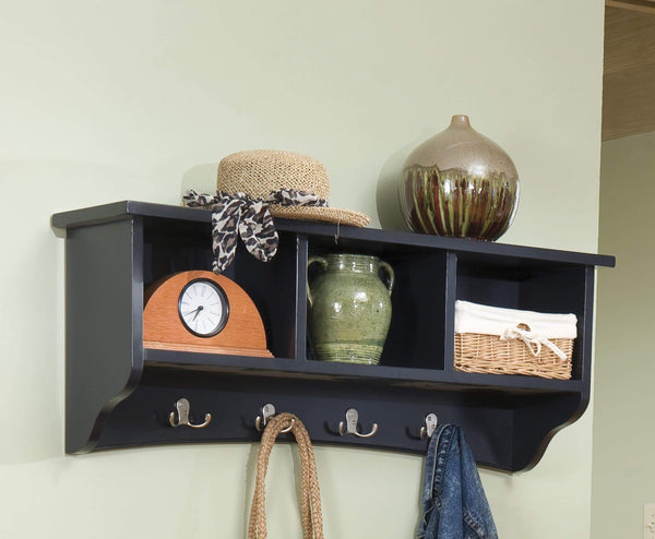 Discover the alaterre shaker cottage wall mounted coat hooks with 3 cubbies charcoal gray